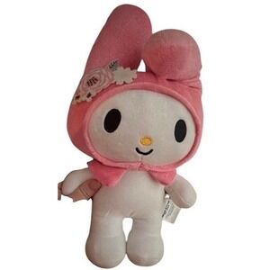 Sanrio My Melody Plush Toy Kids Small Pink Floral Hood